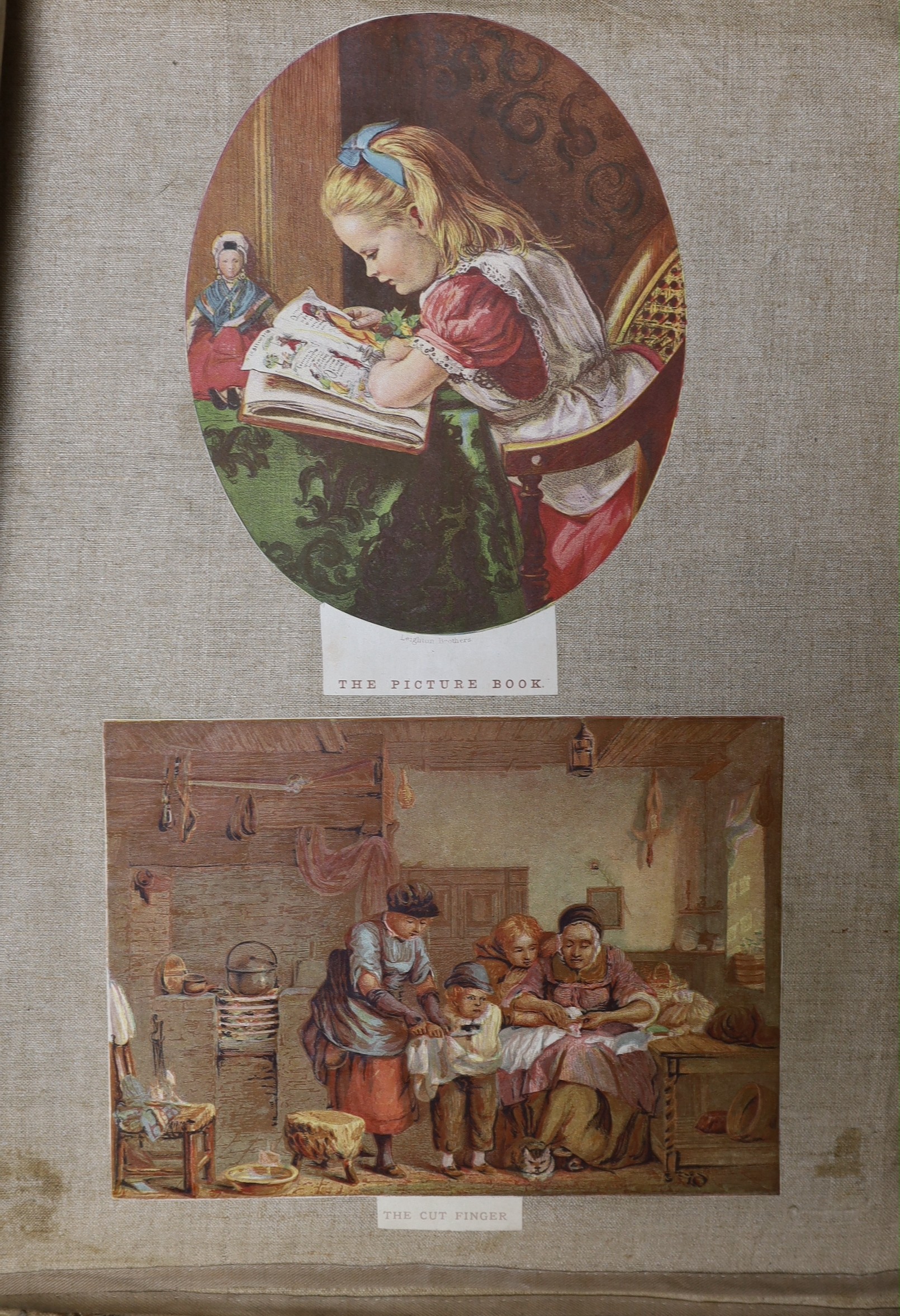 A large 19th century scrapbook